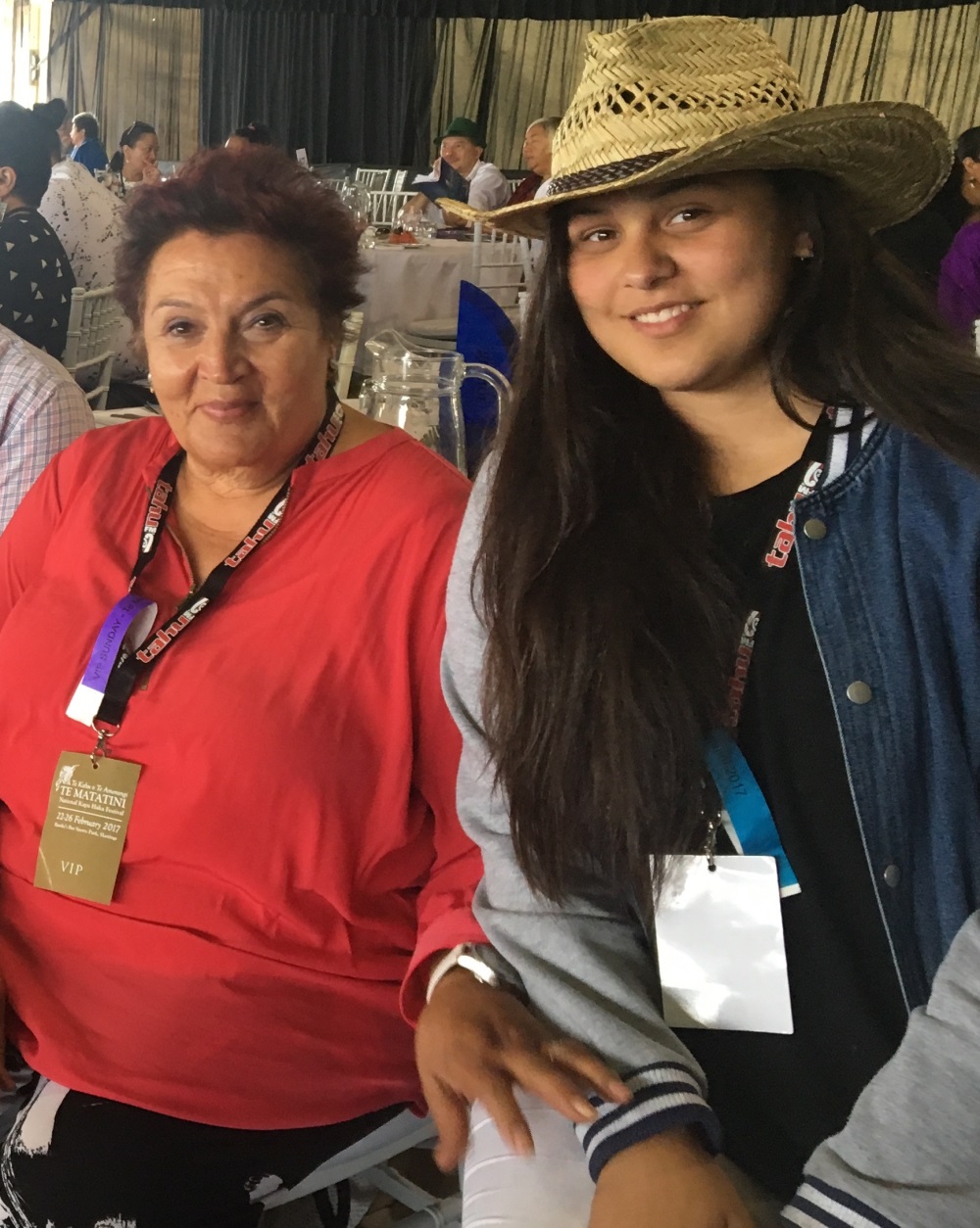 Elizabeth Cunningham and Hineiwhakarata Te Uira o Te Rangi Tipene-Matua. 