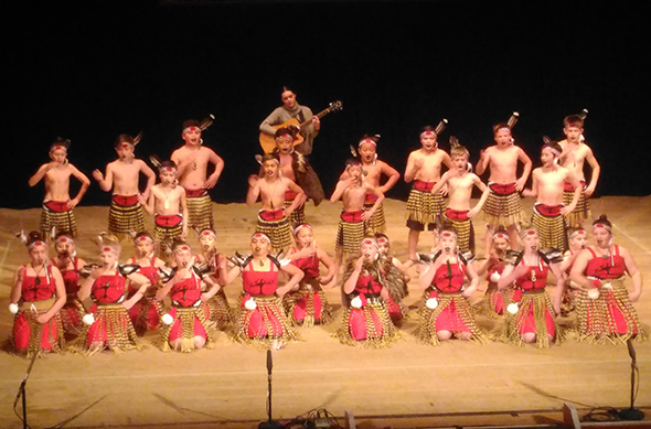 One of the rōpū performing at FLAVA Festival.