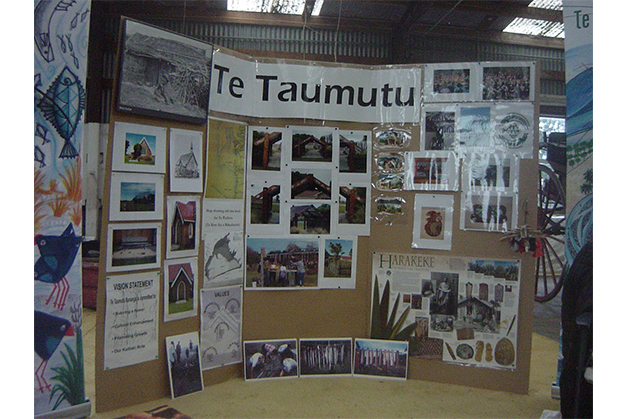Te Taumutu Rūnanga display.