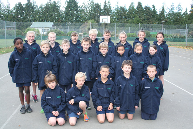 West Eyreton school representative cross country team.